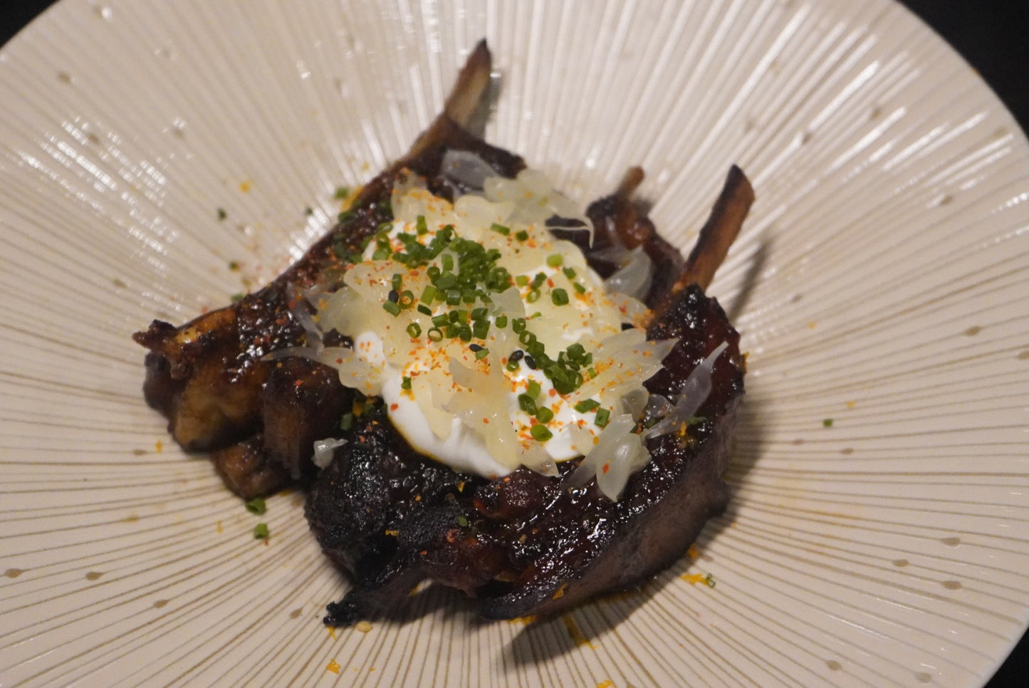 Australian Lamb Short-ribs, Orange Jus, Yogurt & Pomelo